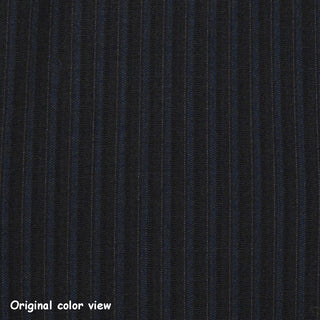 Executive 3-Piece Suit – Black & Navy Stripe Suit Fabric
