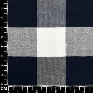 Black Gingham Check Fabric