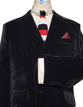 Black Velvet Double Breasted Suit