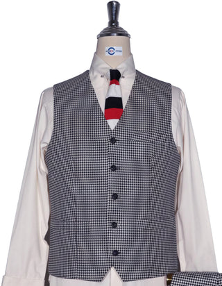 Black & White Houndstooth 3-Piece Suit
