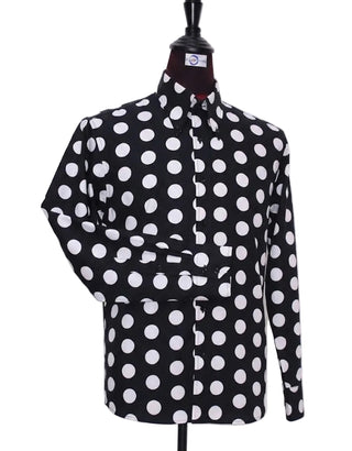 Black & White Large Polka Dot Shirt