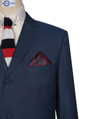 Men’s Two Tone Suit – Blue and Black Tailored Suit