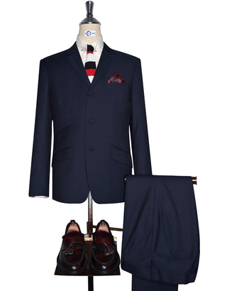 Men’s Deep Blue & Black Two-Tone Suit