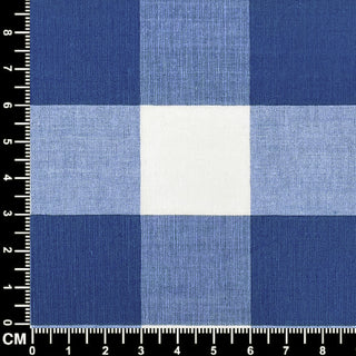 Blue Gingham Check  Fabric