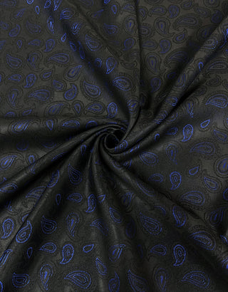 Mod Blazer - Blue and Black Paisley Blazer