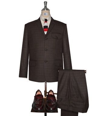 Mod Suit - Chocolate Brown Goldhawk Suit