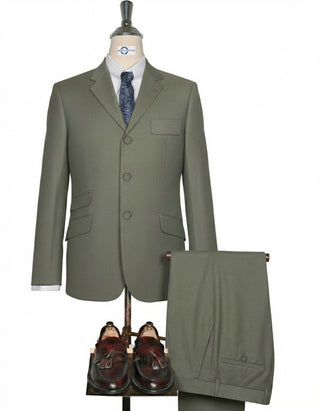 Brown and Sky Blue Tweed Suit