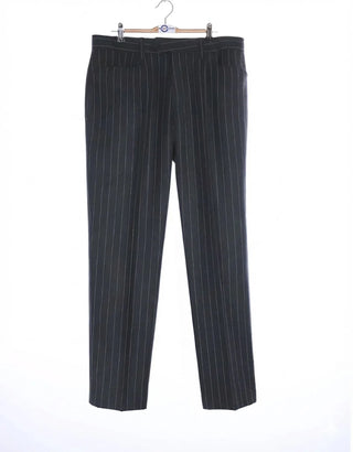 Charcoal Grey Striped Double Breasted