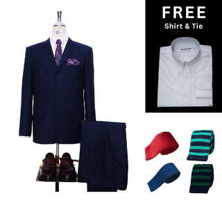 Dark Navy Blue Mod Suit Packet