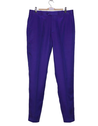 Dark Purple & Red Tailored Fit
