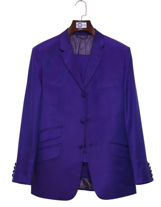 Dark Purple & Red Tailored Fit