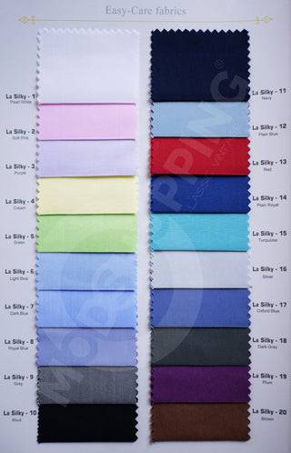 Custom Shirt - Plain Color Silky Shirting Fabric