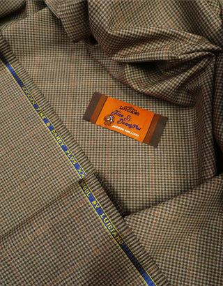 Brown Small Houndstooth Check Jacket