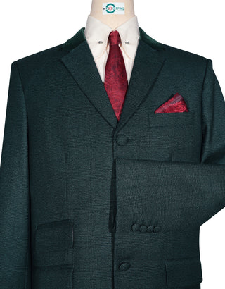 Green Glen Plaid Check Suit Cuff
