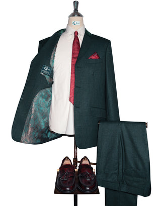 Green Glen Plaid Check Suit Lining