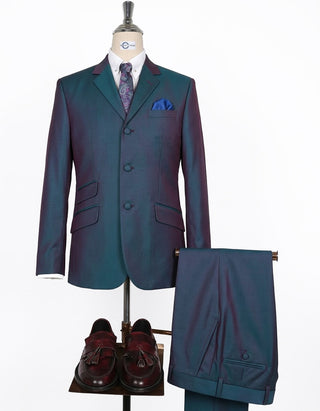 Green & Purple Two-Tone Suit
