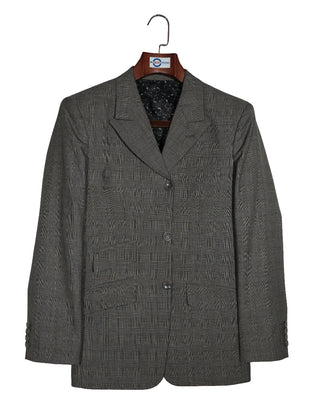 Mod Blazer - Grey Prince of Wales Check Jacket