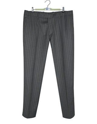 Grey and White Stripe Suit