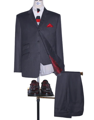Grey Herringbone Suit