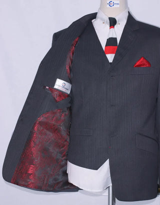 Grey Herringbone Suit