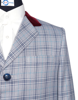 Light Grey Prince of Wales Check