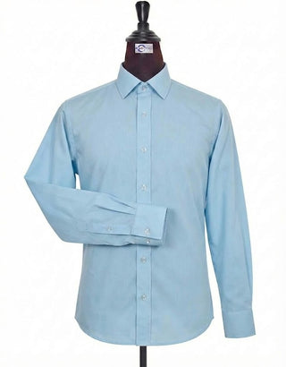 Light Sky Blue Spread Collar Shirt