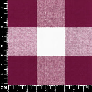 Magenta Gingham Check Fabric