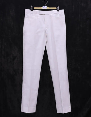 Men's Chino Trousers | 60s Vintage Style White Chino Trouser