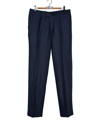 Navy Blue Linen Suit
