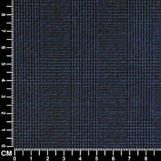 Navy Blue Glen Check  Fabric Size