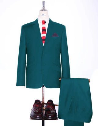 Peacock Blue Suit