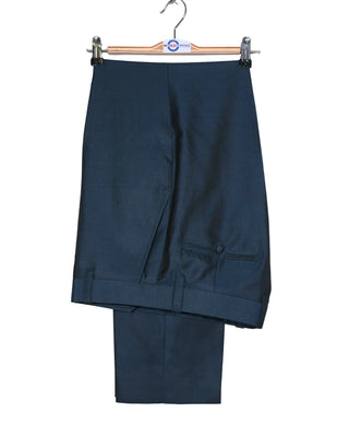 Peacock Blue Two Tone Suit