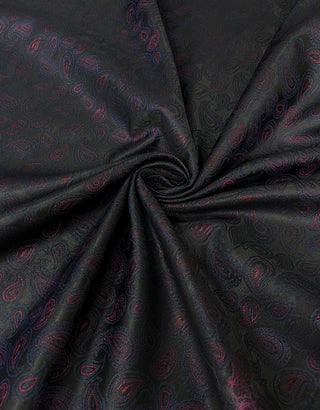  Pink, Navy Blue and Black Paisley 