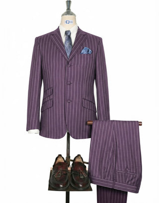 Purple and White Striped Suit #18