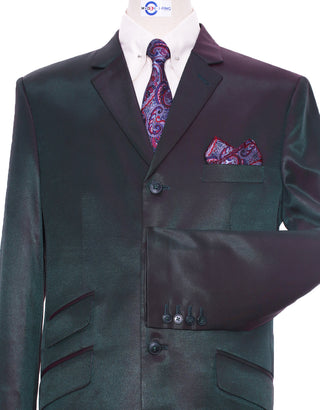 Red & Olive Two Tone Suit Cuff