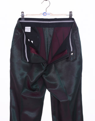 Red & Olive Two Tone Suit Inside Trouser