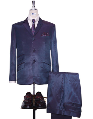 Red and Blue Two Tone Suit