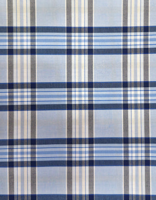 Sky Blue Prince of Wales Check Shirt