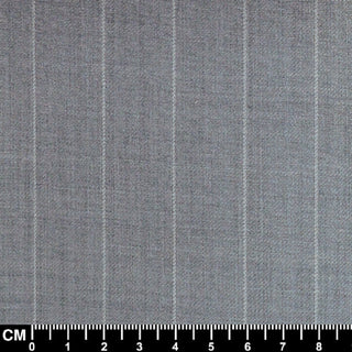 Light Grey and White Stripe Fabric Size