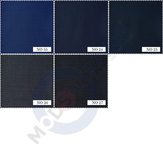 Custom 3 Piece Suit - Worsted and Black Chenille Plain Color Fabric Collection 3 Piece Suit