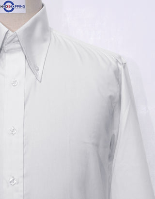 White Button Down Collar Shirt