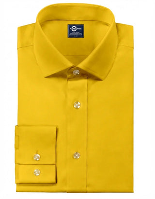 Yellow Spread Collar Shirt