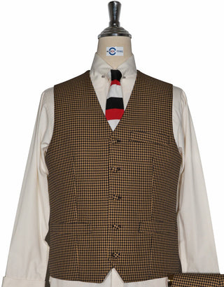 Brown and Black Houndstooth 3 Piece Suit