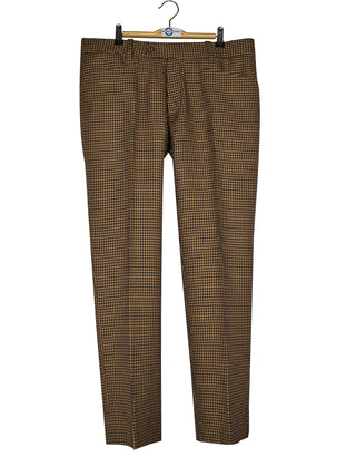 Suit Deals| Buy Brown And Black Houndstooth Suit Get Free 3 Products