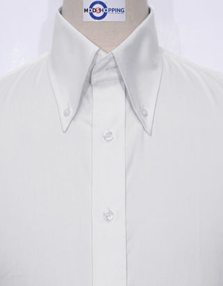 White Button Down Collar Shirt