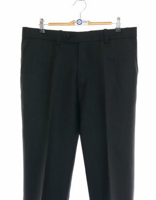 Men’s Mod Style Black Herringbone Suit