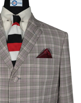 This Jacket Only - Light Purple and Grey Check Jacket Size 38R