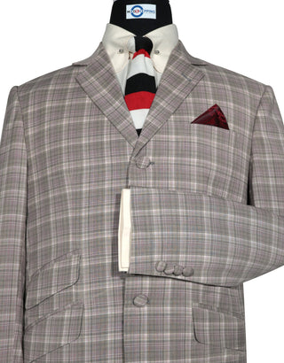 This Jacket Only - Light Purple and Grey Check Jacket Size 38R