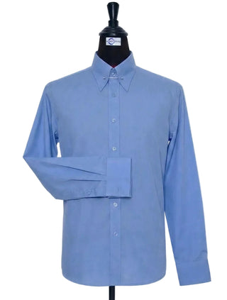 Sky Blue Pin Collar Shirt