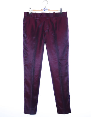 Men’s Mod Fashion Tonic Suit – Burgundy Wine Tailored Fit